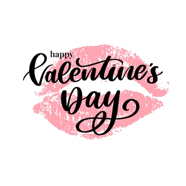 valentine card with typography