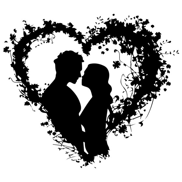 Vector valentine couple vector love design