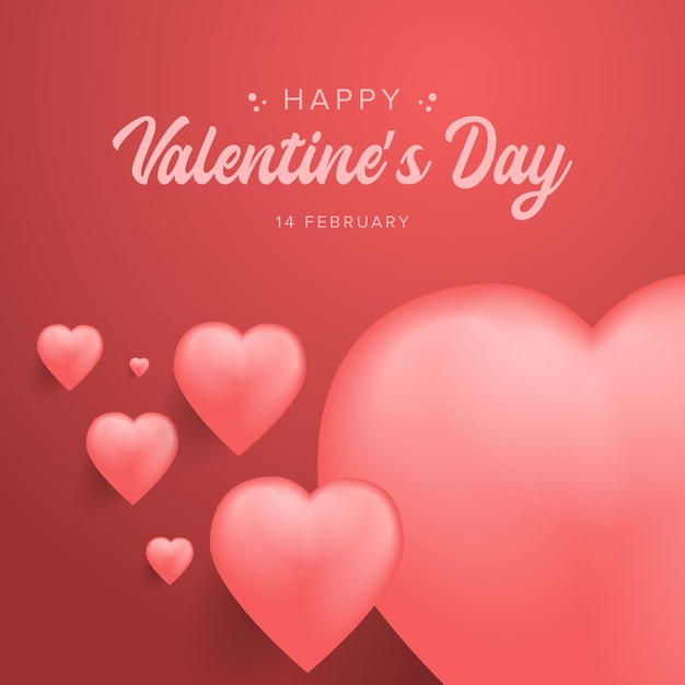 valentine day background concept in realistic vector style perfect for your design need in 14 february holiday event