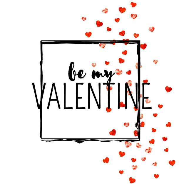 Valentine Day Background Handdrawn Voucher For Woman Modern Fr