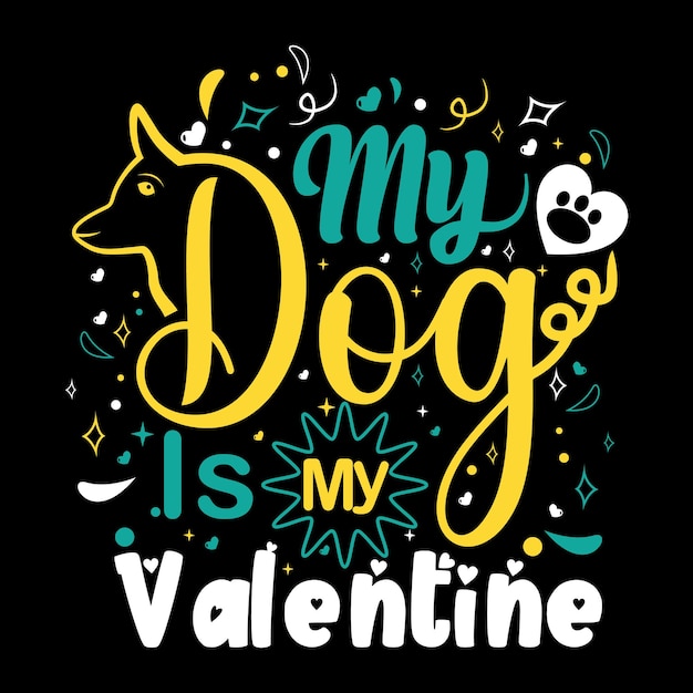 Valentine day related typography  hand drawn lettering graphic for unique t shirt design