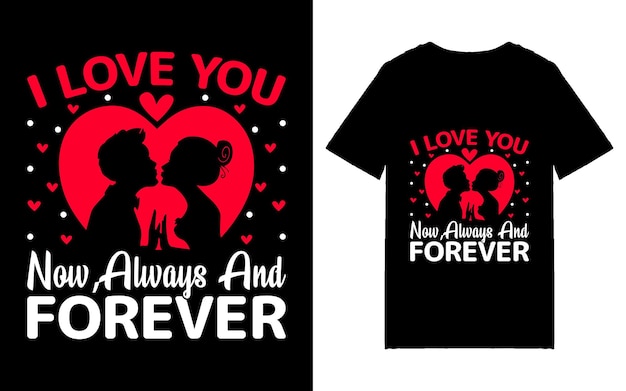 Valentine Day Typography T Shirt Design