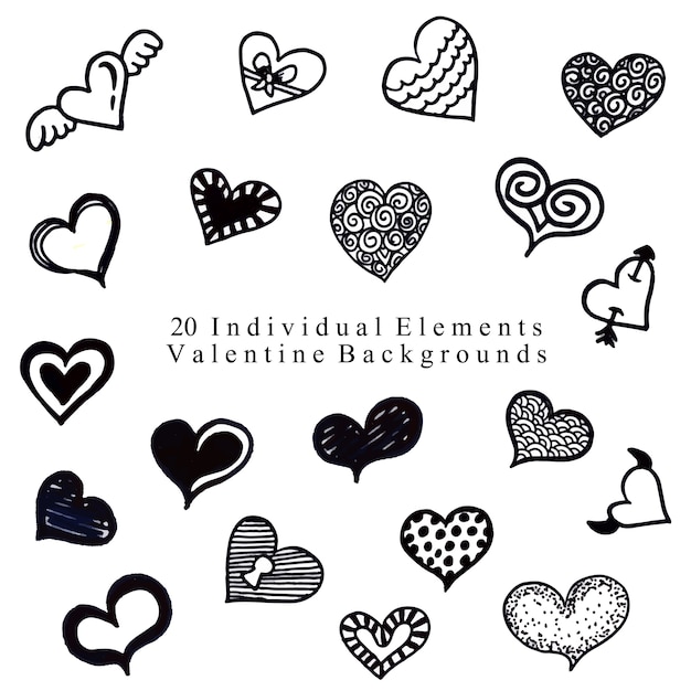 Valentine Elements Background