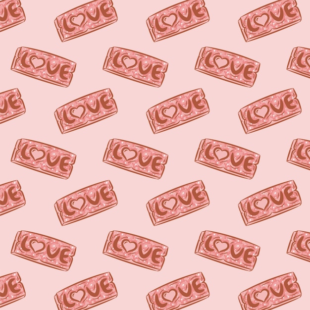 Valentine love board drawing pattern for wrap