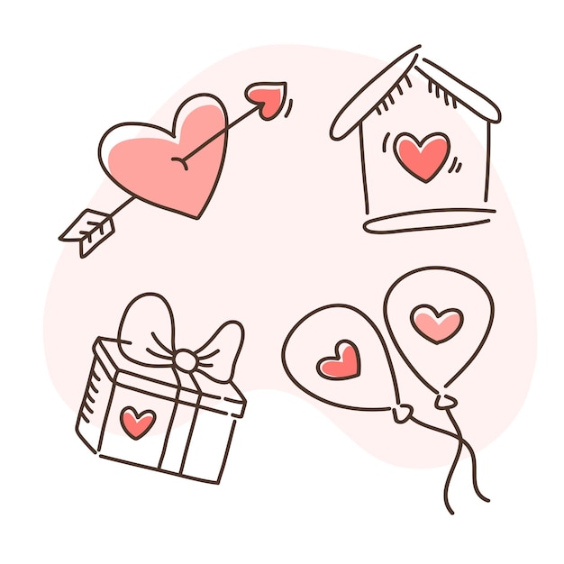 valentine love illustration for valentines day design event