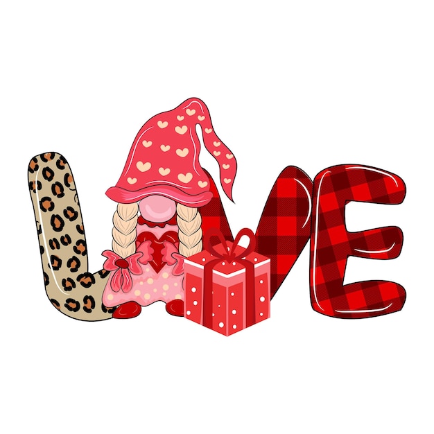 Valentine love sublimation vector for T-shirt and print items