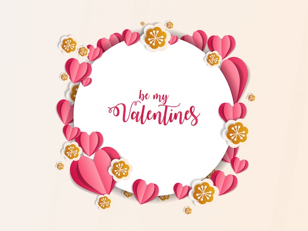 valentine ornament paper art illustration 