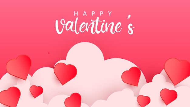 Valentine's background for card, social media template, wallpaper, print in high resolutions vector