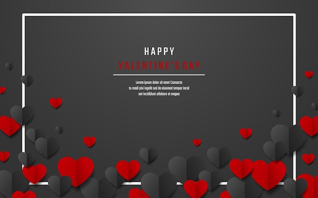 Valentine's day background, vector illustration