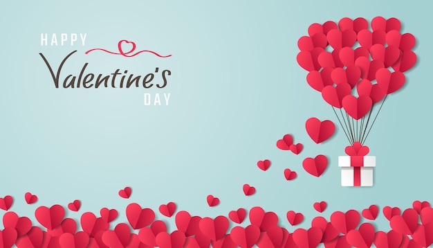 Valentine's day background, vector illustration