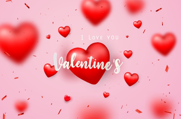 Valentine's day banner template.