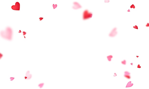 Valentine's day, confetti heart ribbons.