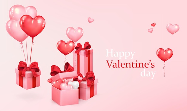 Valentine's day design. Romantic background for posters, party, cover, greeting card, promotion.