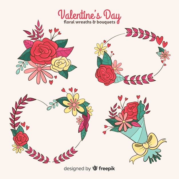 Valentine's day flowers pack