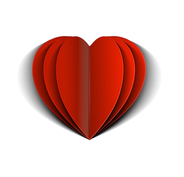 Valentine's day Heart Background, Vector Illustration.