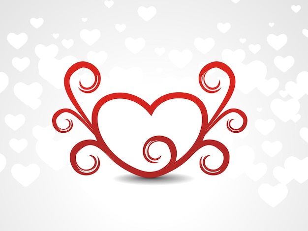 Valentine's day Heart Logo Design, Vector Illustration.