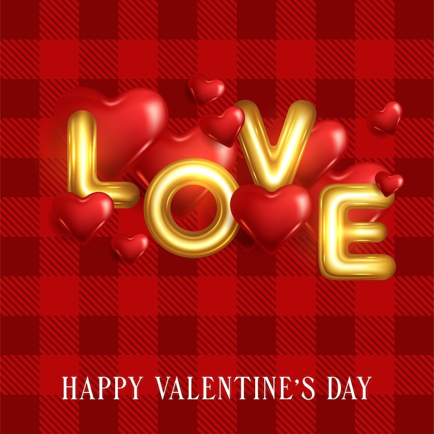 Valentine's Day Heart and Love Background