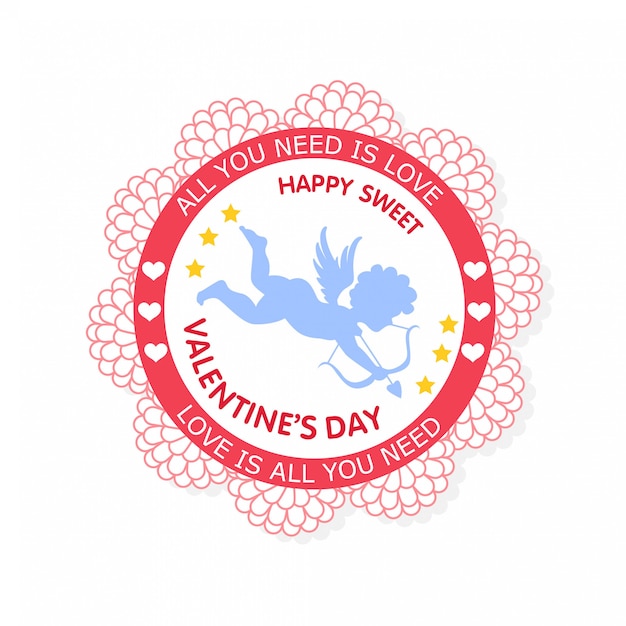 Valentine`s Day Labels