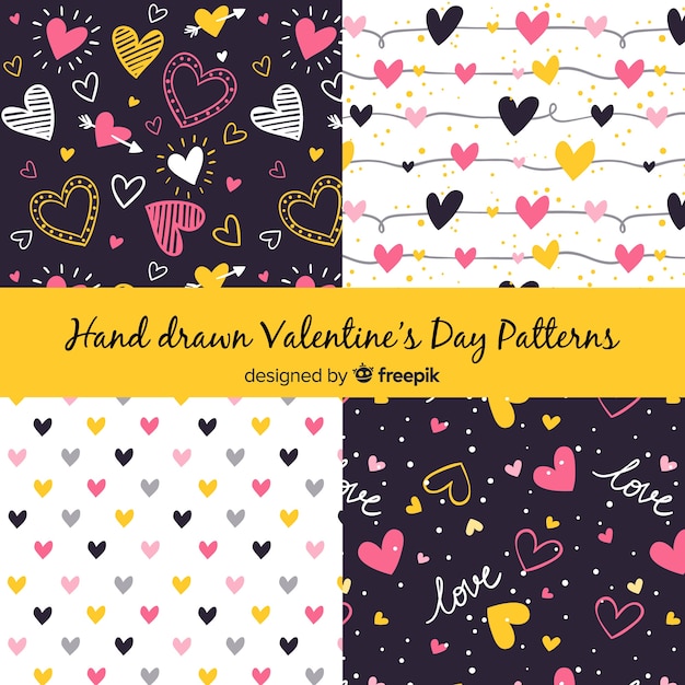 Valentine's day pattern collection