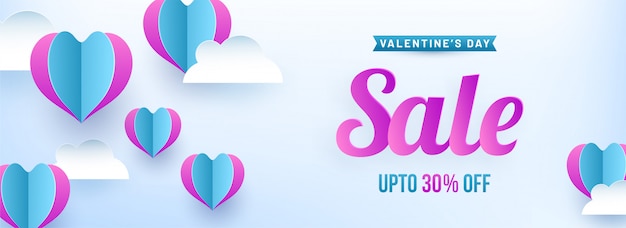 Valentine's Day Sale Banner.