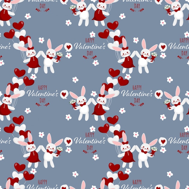 Valentine's Day seamless pattern.