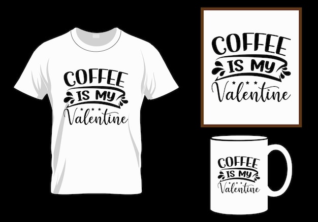 Valentine's day t-shirt design vector love lettering in vintage style with different ornaments