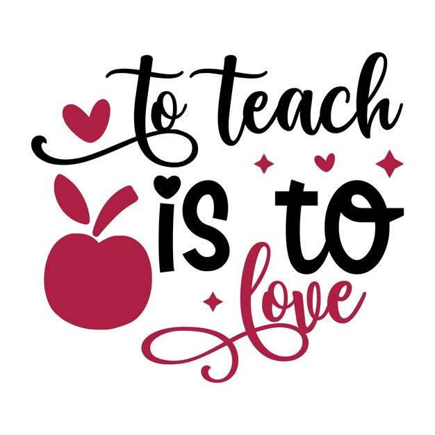 Valentine's Day Teacher SVG Design