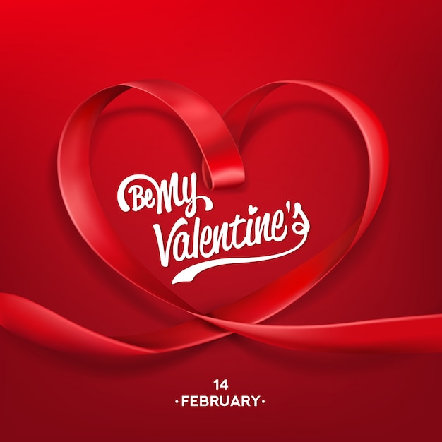 Valentine's Day Typographical Background