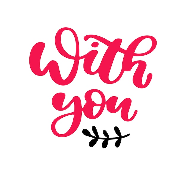 Valentine's Day vector lettering