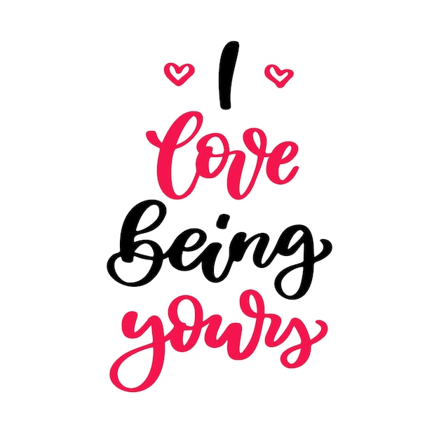 Valentine's Day vector lettering