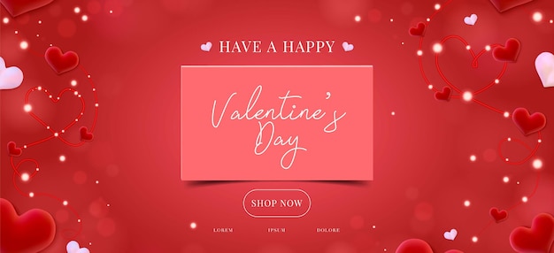 Valentine's day website header