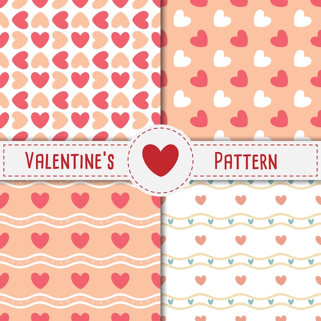 Valentine's Heart Seamless pattern