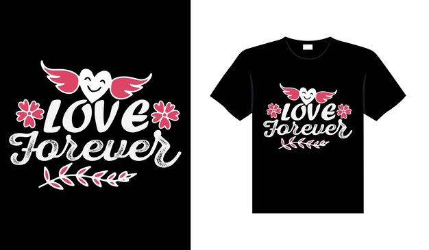 Valentine typography cute wedding lettering t-shirt design