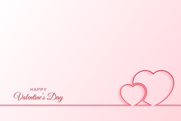 Valentine27s day background with hearts illustration