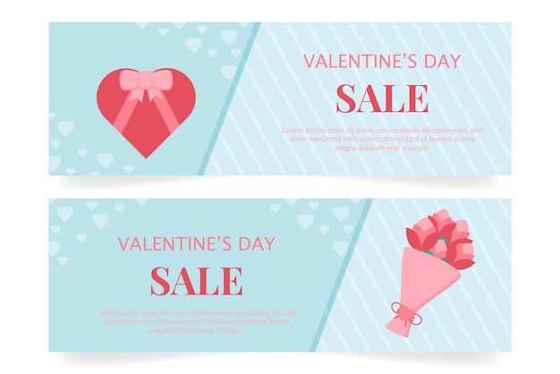 Valentine39s day banner template