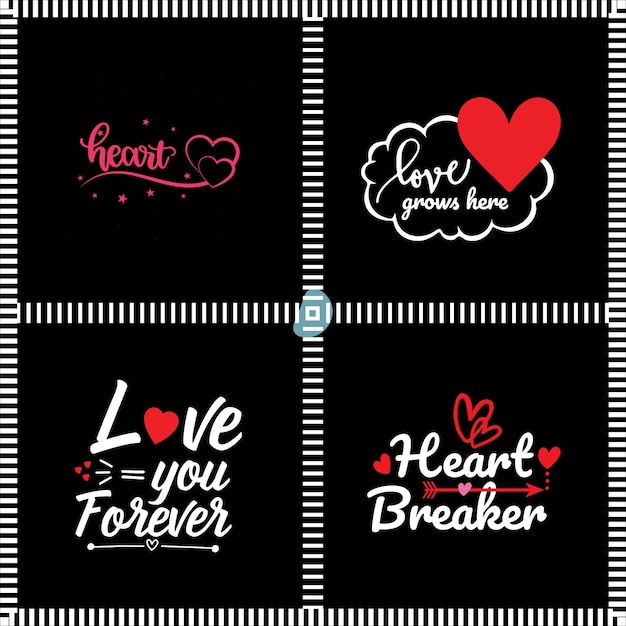 Valentines Creative Typography Design