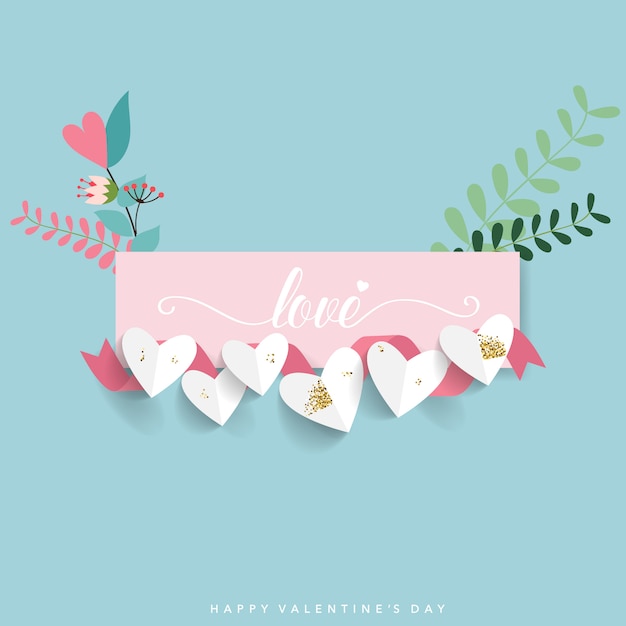 Valentines day background design. 