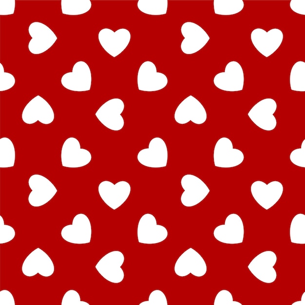 Valentines day background Seamless pattern Vector illustration