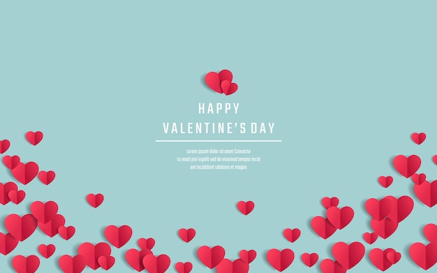 Valentines day background vector illustration