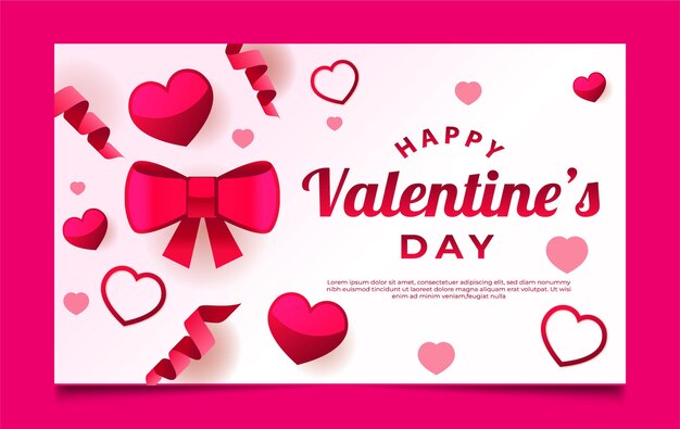 Valentines day banner design