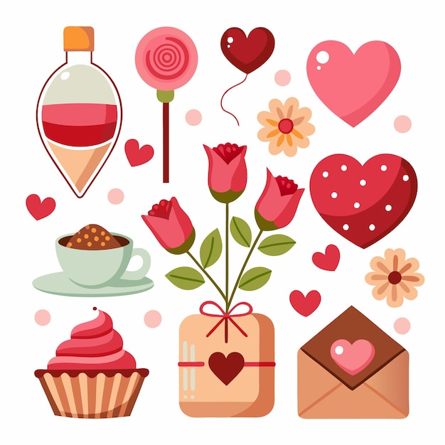 Valentines Day Clipart Set