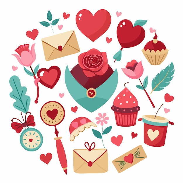 Valentines Day Clipart Set