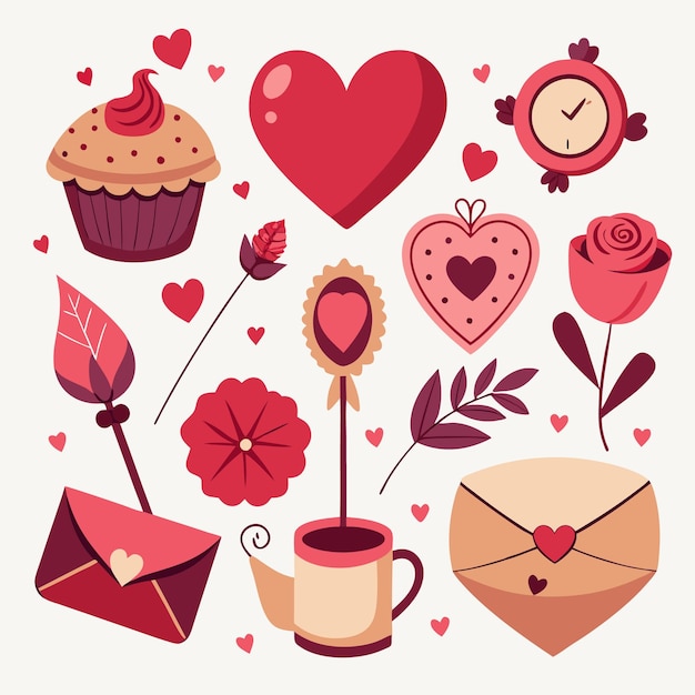 Valentines Day Clipart Set