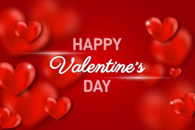 Valentines day concept background. Cute love banner or greeting card. Place for text