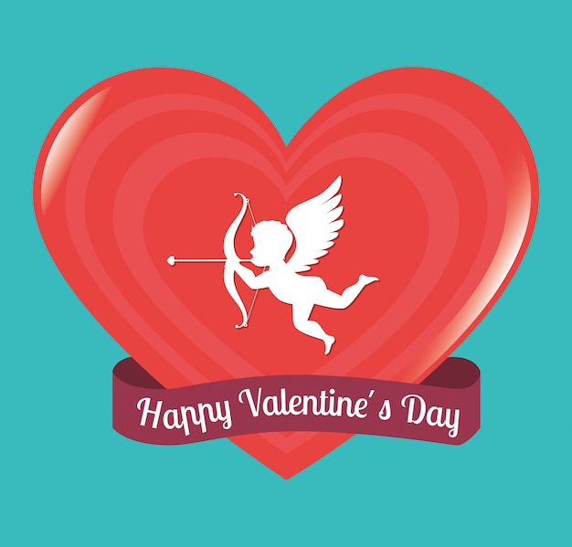 Valentines day design, vector illustration.