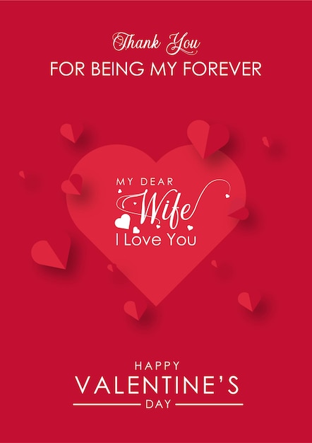 Valentines day flyer design greeting card wishing card vector design