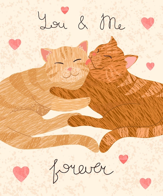 Vector valentines day greeting card