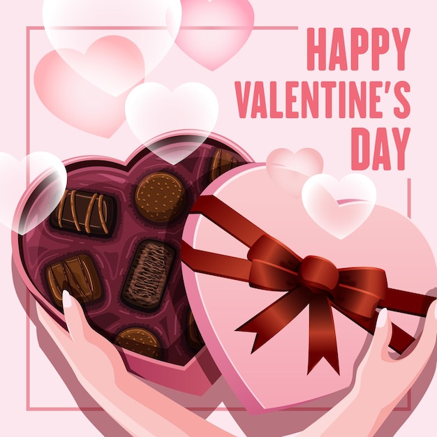 Valentines Day love Chocolate Gift