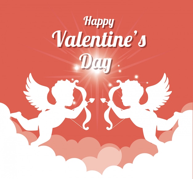 Valentines day lovely card  graphic design