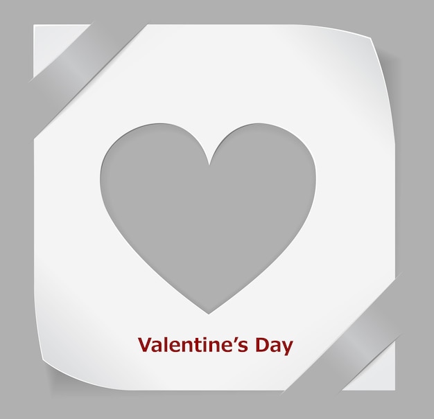 Valentines Day paper sticker